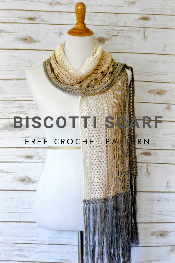 Biscotti Pattern #12WeeksChristmasCAL - Biscotti Scarf - Pattern Paradise